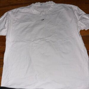 White gym shark white tee